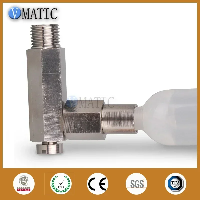 Free Shipping Liquid Glue Dispensing Valve Cartridge Syringe Feed Hole Extender Metal Fitting Adapter