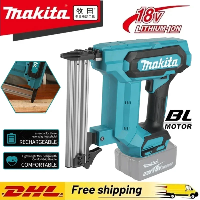 

Makita 100-Nail Capacity,Cordless, Ideal for Flooring, Shelving & DIY Wood Projects 18V Lithium-Ion Nail Gun, 6.0Ah Battery Tool