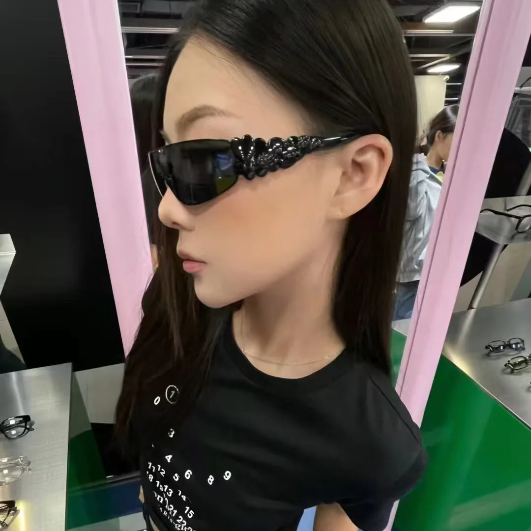 Lunettes de soleil de Style européen et américain pour femmes, Punk Y2K, élégantes, pour hommes, Performance sur scène