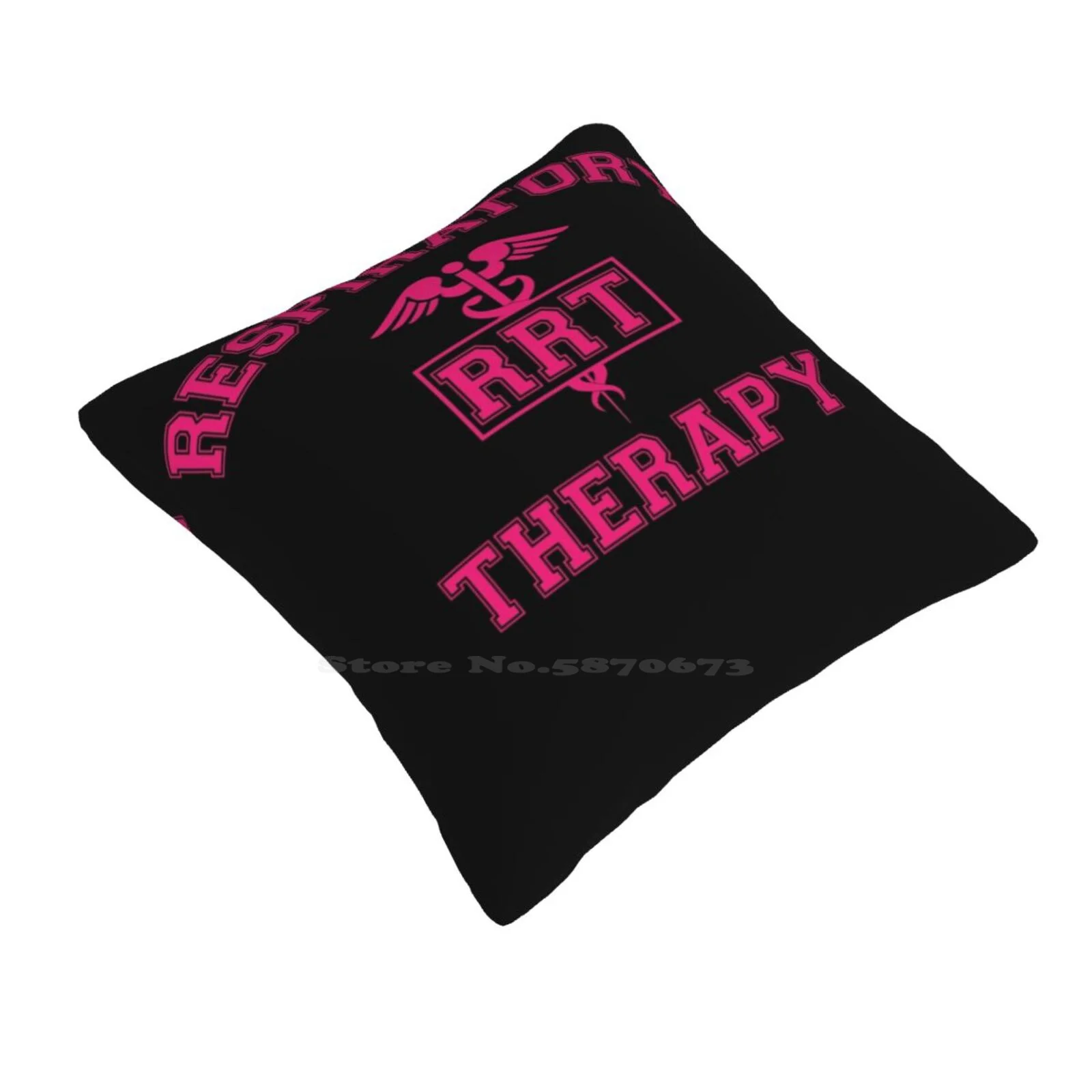 Respiratory Therapy Pink Rrt Logo Bedroom Office Hug Pillowcase Respiratory Therapy Rrt Crt Rt Life Respiratory Logo