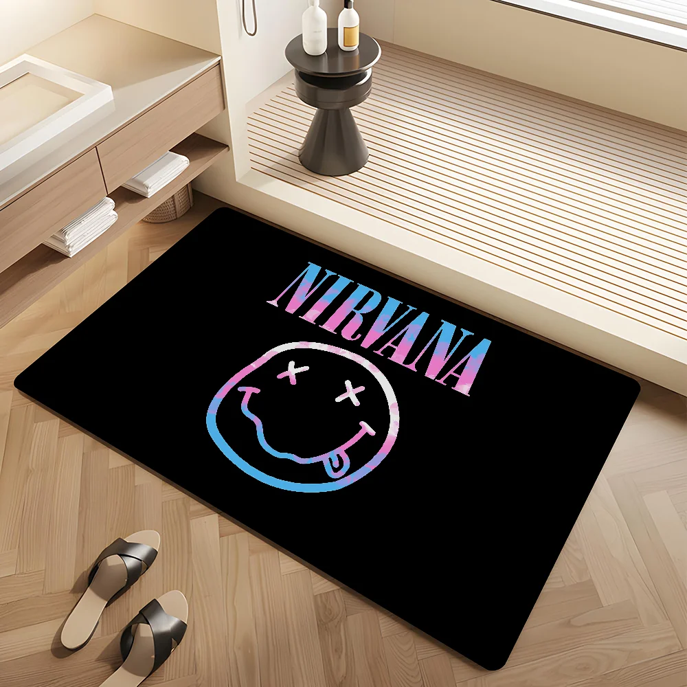 N-Nirvana Floor Mat Retro Multiple Choice Living Room Kitchen Rug Non-Slip Modern Home Decor