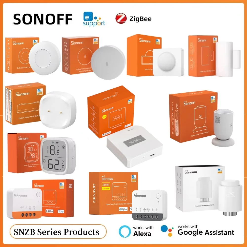 SONOFF Zigbee ZBBridge Pro For SNZB 01P 03P 06P TRVZB,SNZB-02D, ZBmini-L2 ZBMINI R2 Series Products Alexa Google Home Assistant