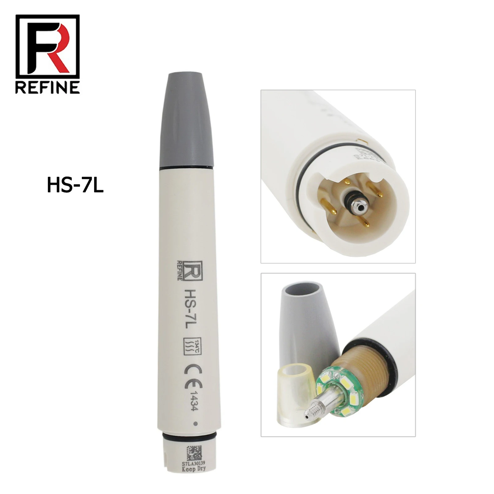 

REFINE Dental HS-7L Scaler NEWTRON LED Handpiece Fit ACTEON P5 P5 XS Ultrasonic Scaler Satelec