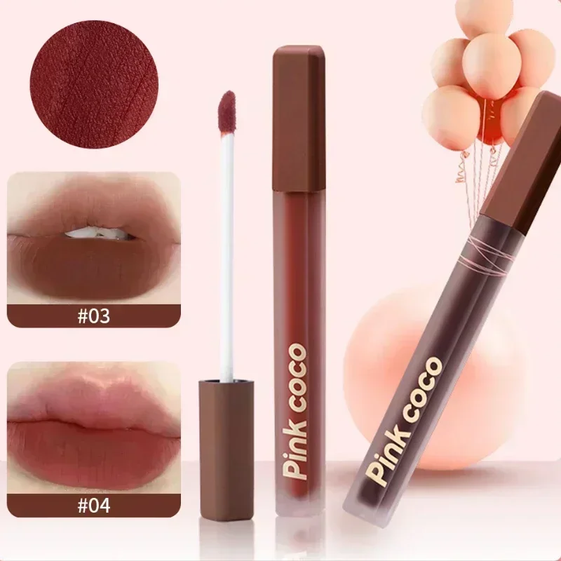 Waterproof Long Lasting Lip Gloss Velvet Matte Lipgloss Sexy Non-Stick Cup Lip Glaze Makeup Beauty Lips Cheek Rouge Tint