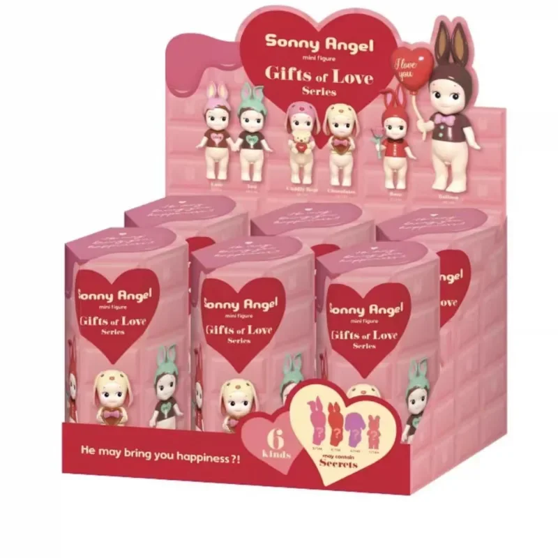 Sonny Angel Hippers Blind Box Gifts Of Love Serie Anime Figures Toys Cute Kids Cartoon Christmas Gifts Birthday Present