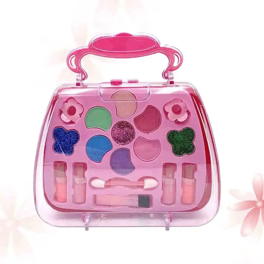 

1Set Princess Cosmetics Play House Girls Pink Makeup Set Safe Non-Toxic Party Cosplay Gift Box Girls Makeup Accessories