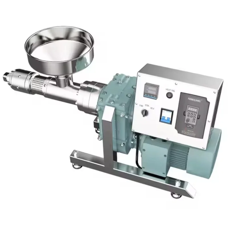 Home Commercial Automatic Cold Oil Press Machine Double Headed Stainless Steel Peanut Olive Extractor