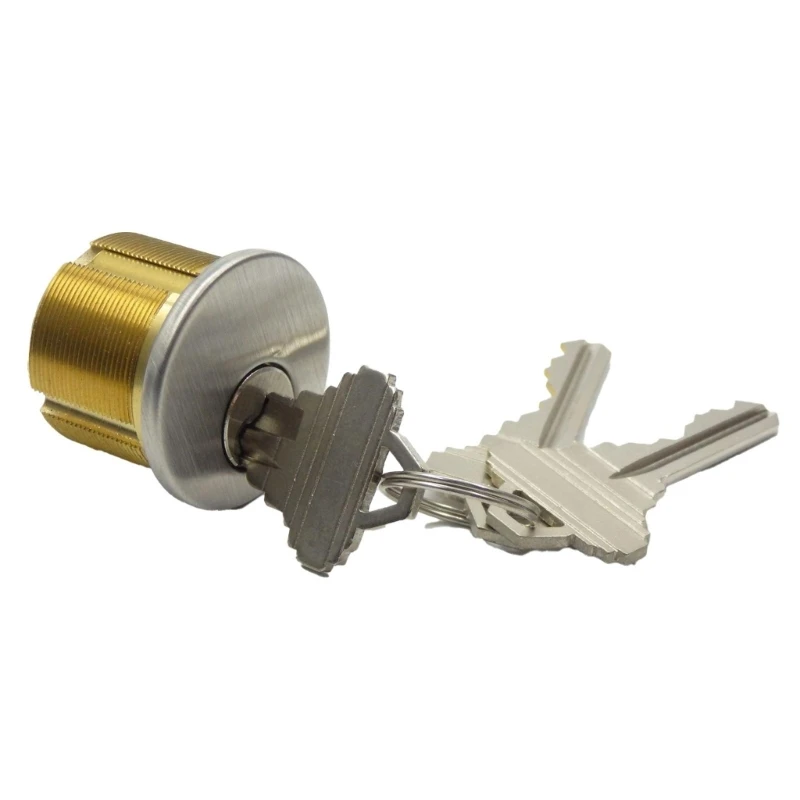 Brass 1in Mortise Lockset Door Lock with Key Standard Door Cylinder Simple Installation for storefronts Security