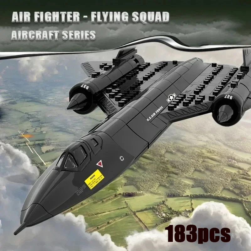 

WG4005 1/74 SR-71 Blackbird, строительные блоки для самолетов, маленькие частицы, коллекция космических кораблей, игрушки, подарок для мальчиков
