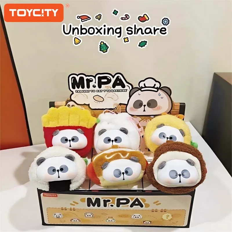 

Toycity“MR.PA What To Eat Today”series Blind Box Plush Doll Original Cartoon Periphery Stuffed Toy Mystery Box Backpack Pendan