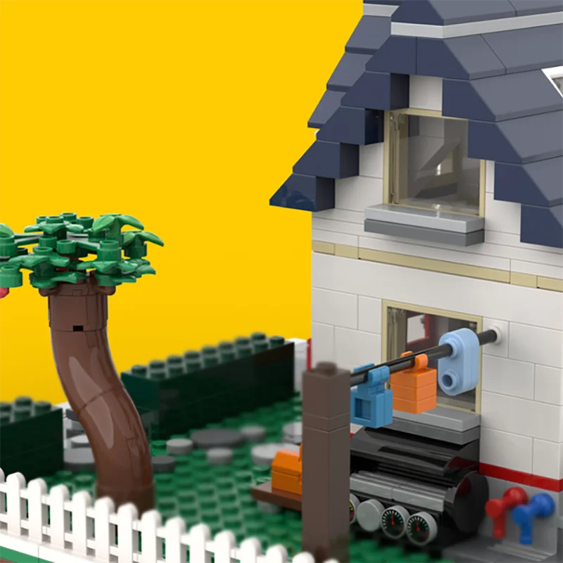 Modular City Building Moc Building Bricks Apple Tree House Model Technology Modular Blocks Gifts Christmas Toy DIY Sets Assembly