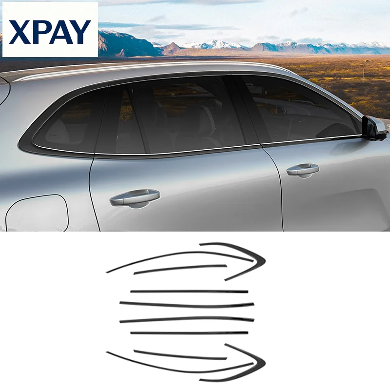 

For Geely Galaxy Starship 7 EM-i 2025 Car Window Trim Blackened Decorative Bright Strips Automobile Modification Supplies