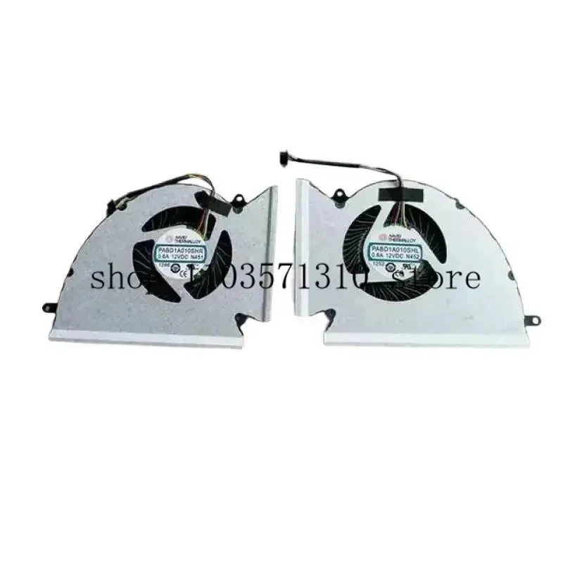 yeM PABD1A010SHL PABD1A010SHR N452 N451 New For MSI GP76 GE76 WE76 CPU GPU COOLING FAN DC12V 0.6A JMzm