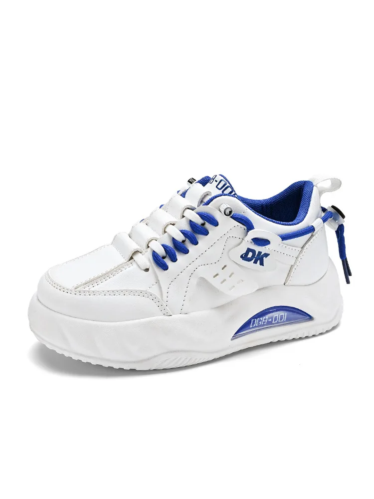 Chaussures de sport blanches polyvalentes pour enfants, baskets décontractées pour garçons, moyen et grand, à la mode, nouveau style, printemps 2024