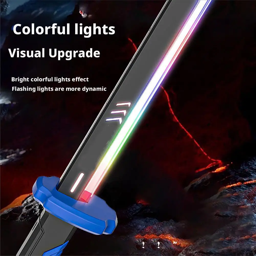 Jouet d'extérieur amélioré, épée lumineuse, lumières colorées avec technologie d'effets sonores, pulvérisation fraîche pour enfants et adultes, jouet interactif, cadeau