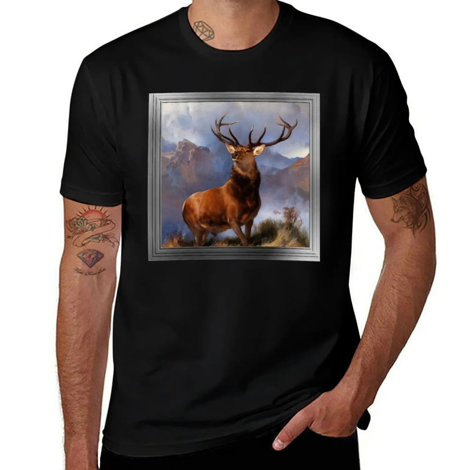 The Monarch of the Glen by Sir Edwin Henry Landseer Old Masters Classical Fine Art Reproduction T-Shirt