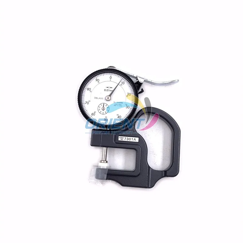 

Good Quality 0-10mm Ceramic Contact Point 7301A Analog Dial Indicator Thickness Gauge for Offset Printing Machine Spare Parts