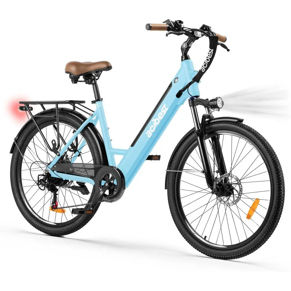 

26 Step-Through 468Wh Removable Battery Electric Bike, 750W Brushless Motor, 7-Speed, Up to 50 Miles Range