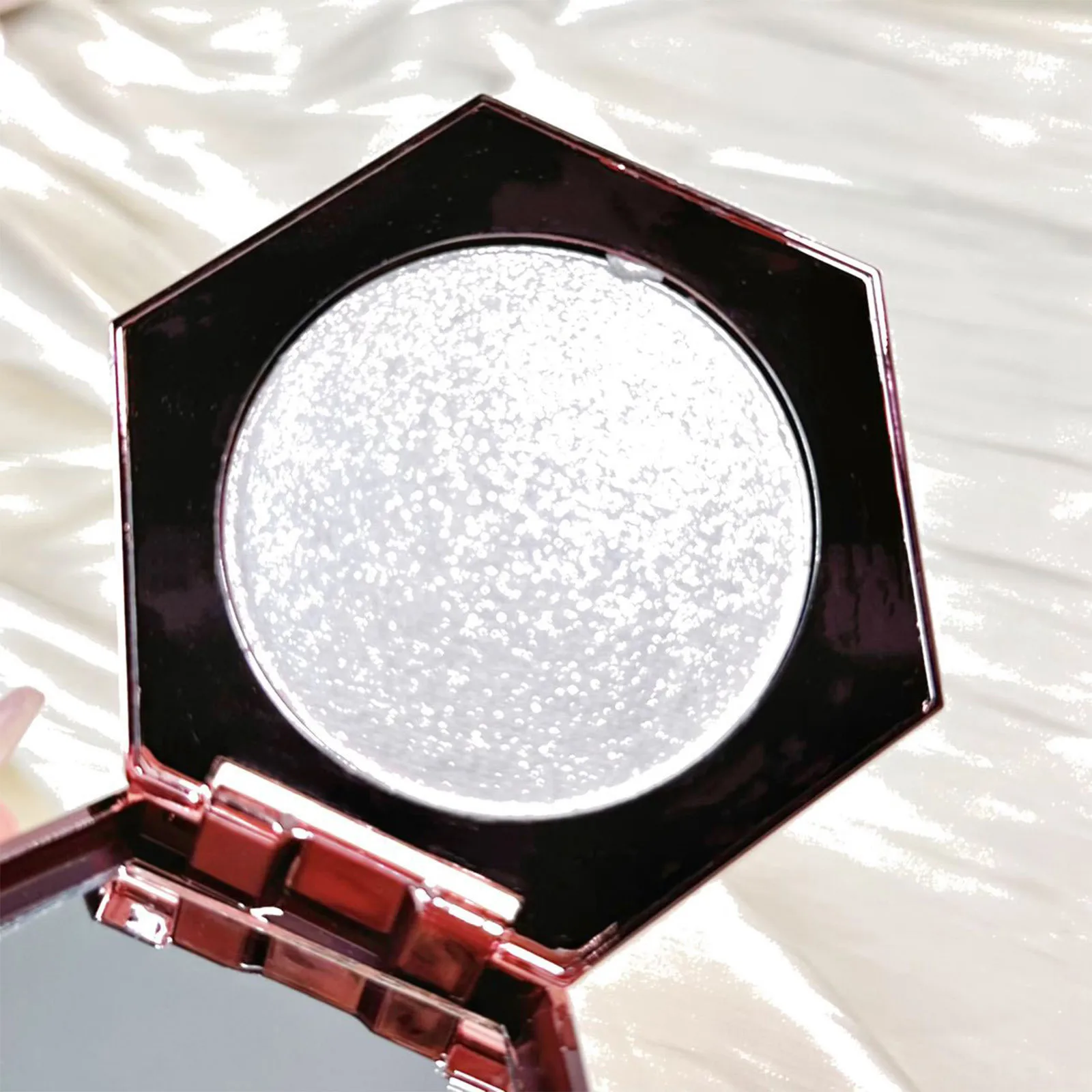 Perla bílá obličej zvýrazňovač líčení glittery diamant sparkly highlighters líčení pudr pro obličej tělo líc blednout kůže