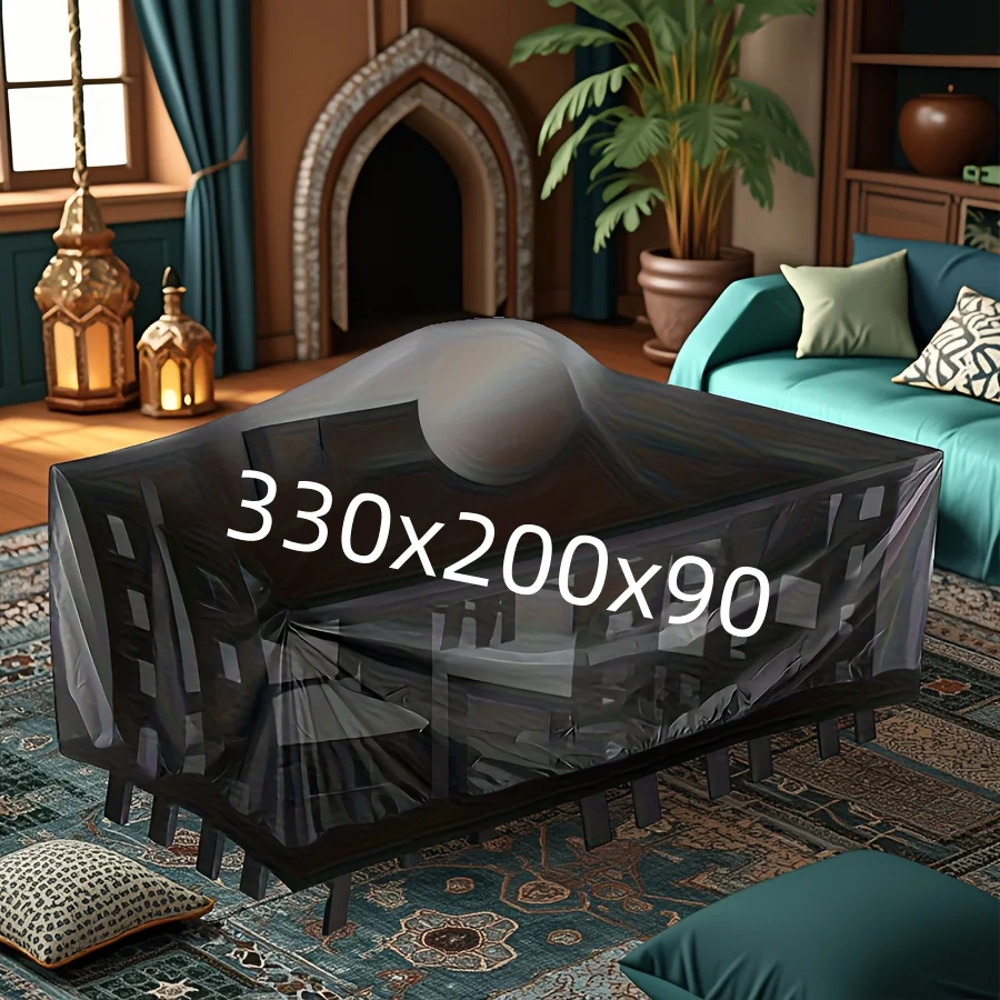 

Чехол для садового патио, 1 шт., 129,92x78,74x35,43 дюйма, с застежкой на шнурке, подходит для чехла для садовой мебели