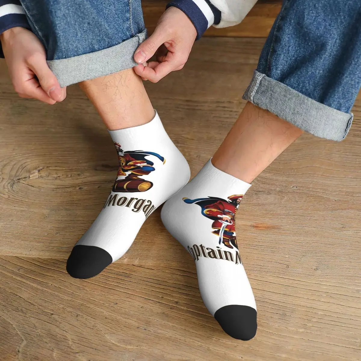 

Носки Captain Morgan Harajuku, высококачественные чулки, всесезонные носки, аксессуары для мужчин и женщин, подарки