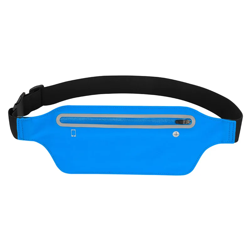 Sport Running Waist Bag For Women Men Waterproof Comfortable Gym Fanny Bag Safty Reflective Tape Cycling Phone Case Running Belt