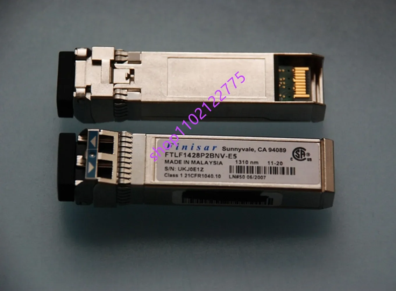 

Finisar 8G SFP 10KM Optical Fiber FTLF1428P2BNV-E5 8GB Single-Mode Optical Transceiver Finisar 8G Switch Module