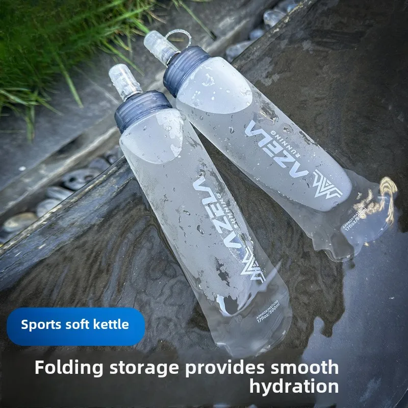 Outdoor sports soft water bottle portable foldable outdoor soft water bag mountaineering cross-country foldable