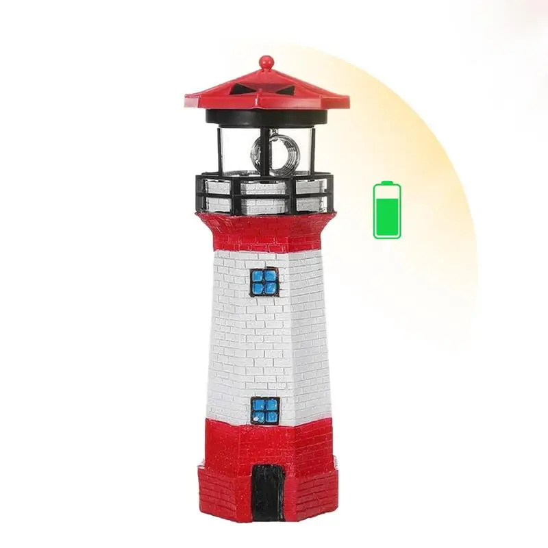 

Solar Lighthouse LED Rotating Waterproof Solar Sensor Light Outdoor Garden Courntyard Landscape Decoration Lamp