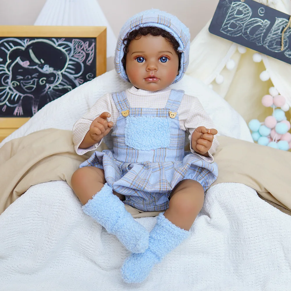

20-inch 50cm reborn doll African Black simulation baby festival gift