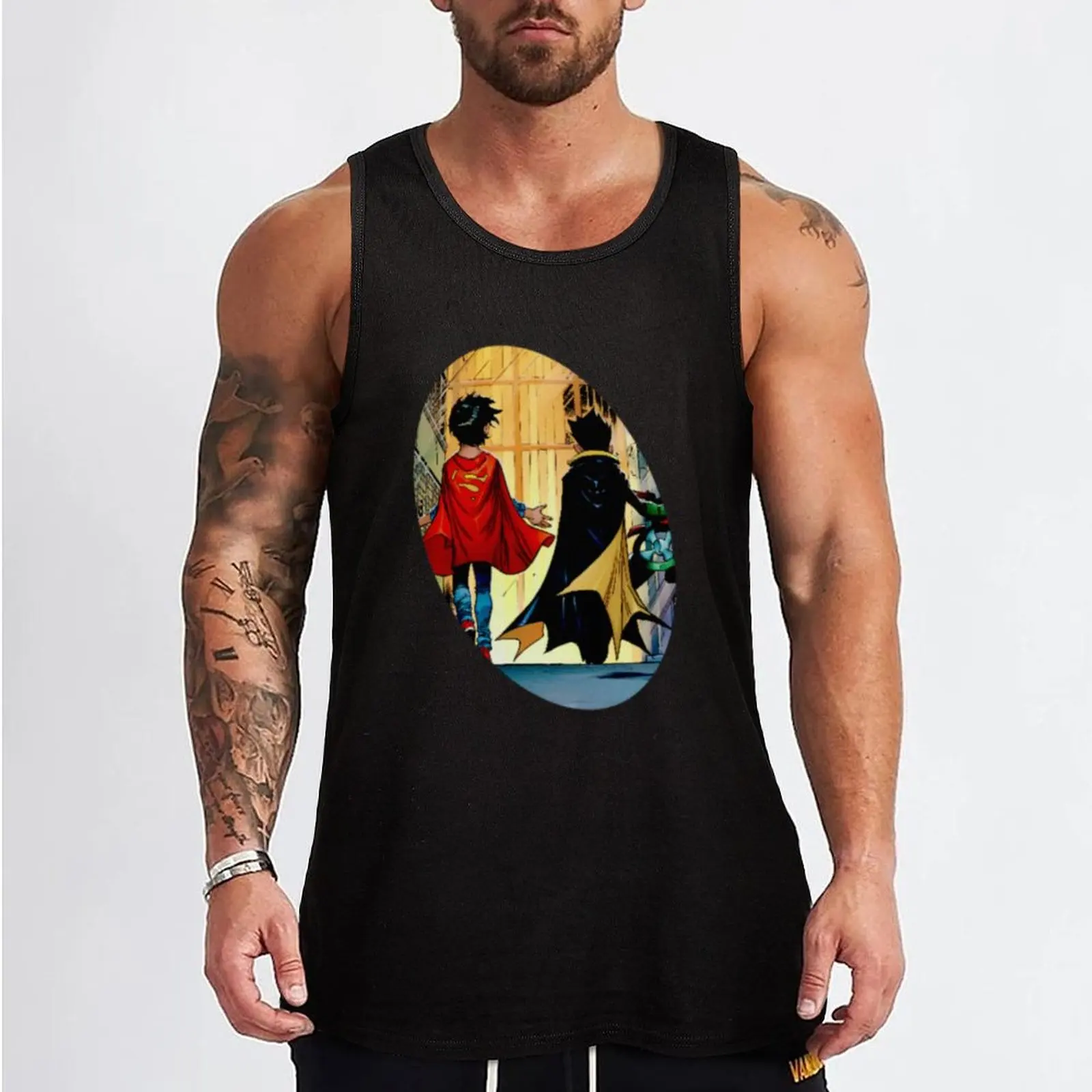 supersons Tank Top Male vest basketball T-shirt sports Men's summer clothes 2024