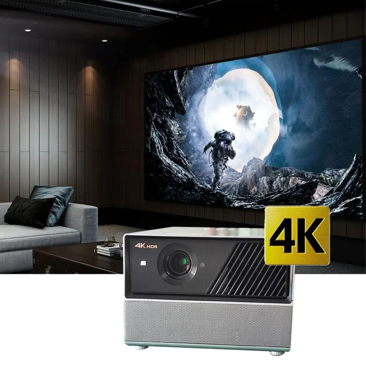 Projetor a laser Ansi Lumens, 4K Ultra HD, Cinema em casa, Teatro TV, 3LCD, 2500