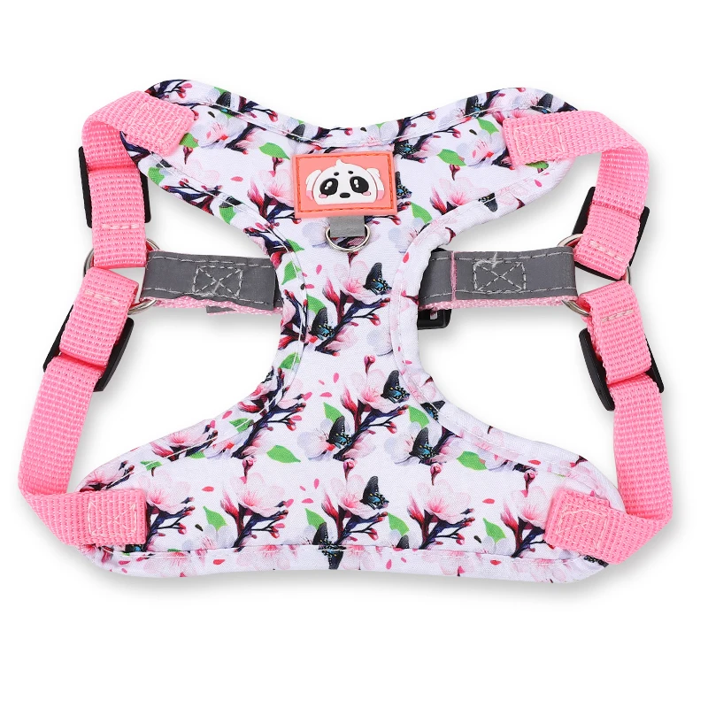 Pet Dog Harness Leash Set Adjustable Puppy Cat Harness Vest French Bulldog Harness Reflective Dog Leash Puppy Harness