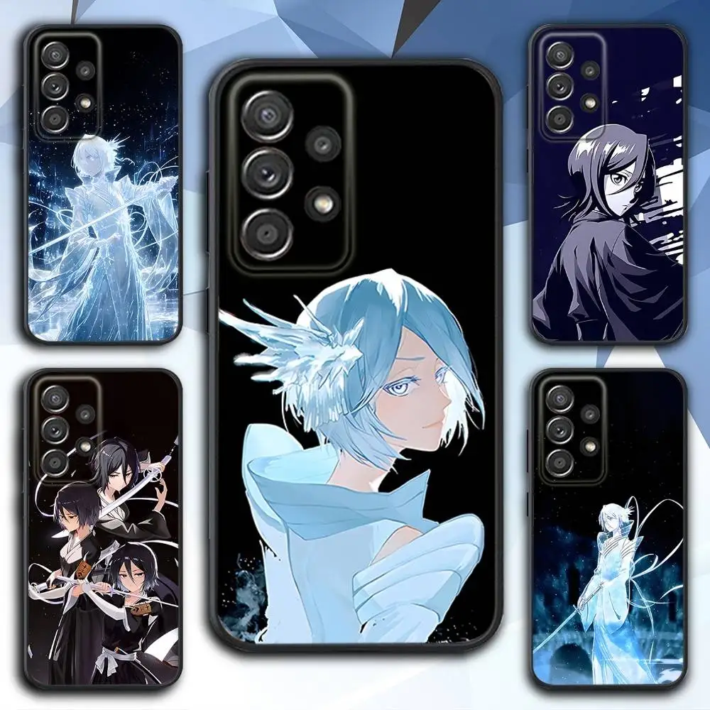 

Phone Case For Samsung S 25,24,23,22,30,21,10,9,Ultra,Plus,Lite,FE,4,5 G Soft R-Rukia Anime K-Kuchiki Black Case