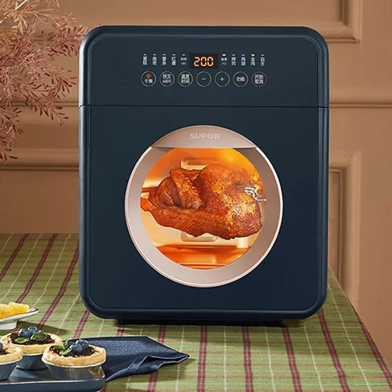 Air fryer household multifunctional baking large capacity oven fully automatic oil-free frying pan transparent visual