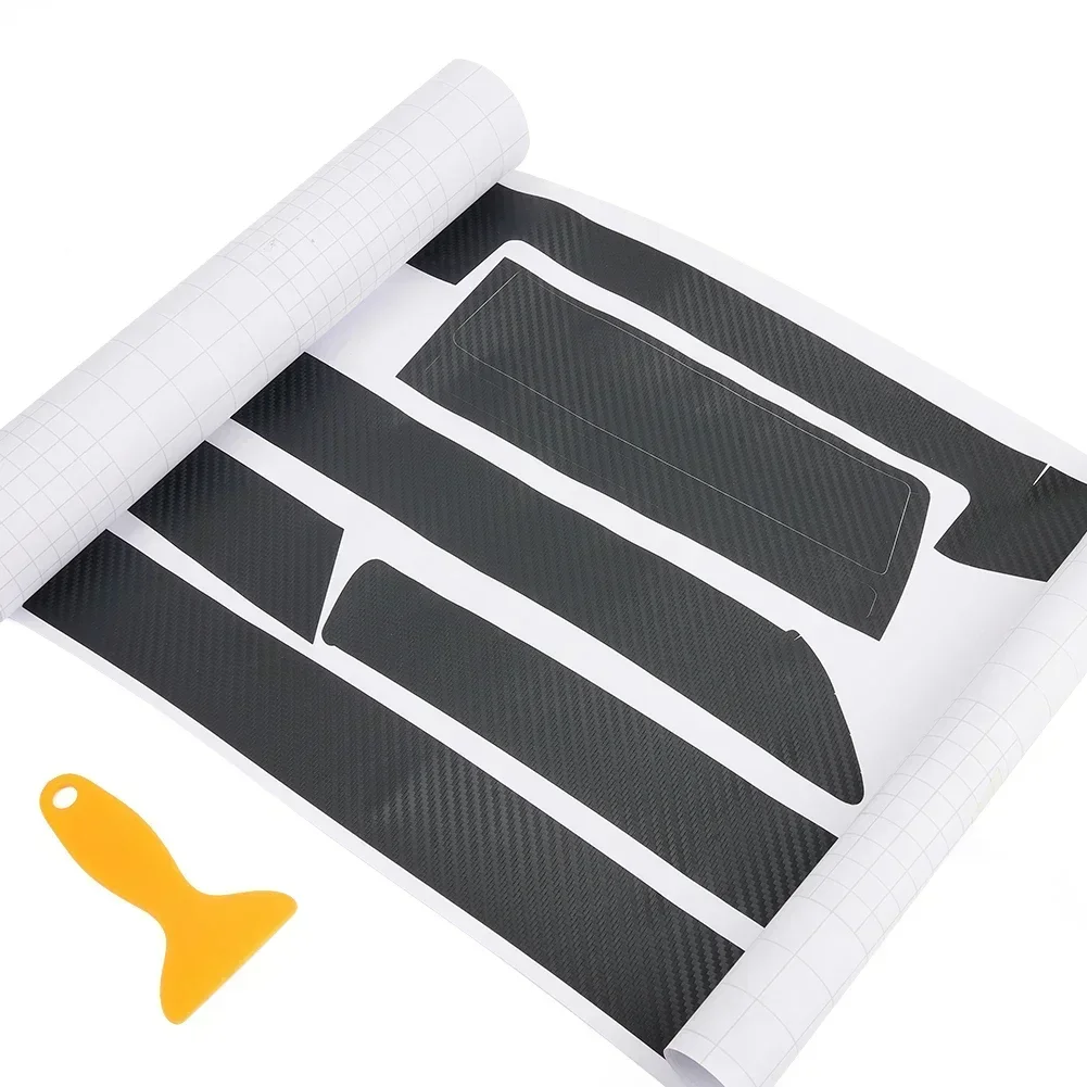 1 Set Carbon Fiber 3D Car Dash Wrap Trim Stickers Interior Dash Trim For BMW 3 Series E46 1998-2005 Interior Accessories Protect