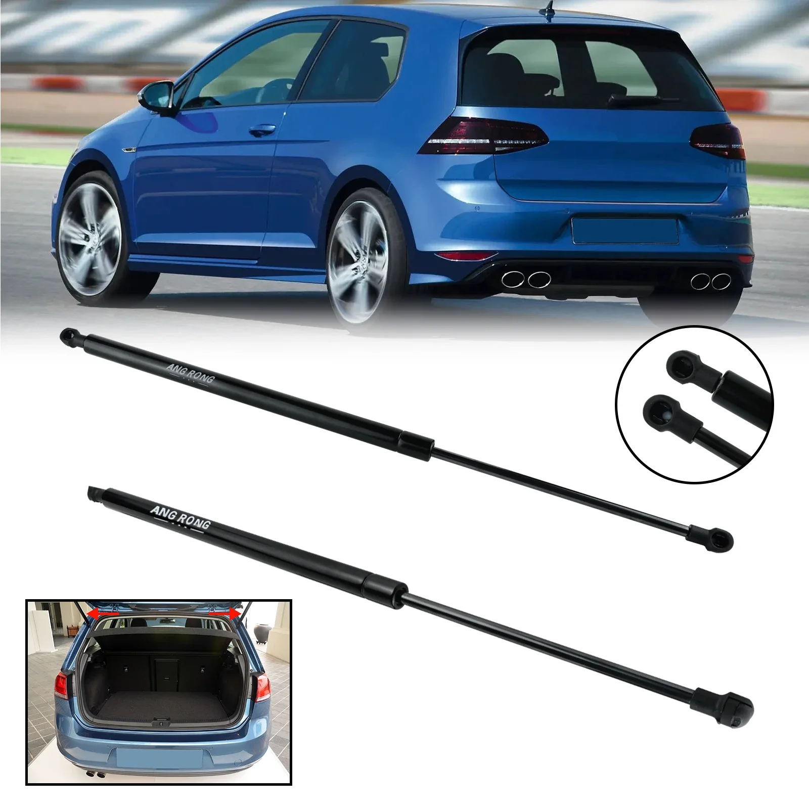 For VW Golf MK7 VII Hatchback 13-18 Rear Tailgate Boot Trunk Gas Struts Support