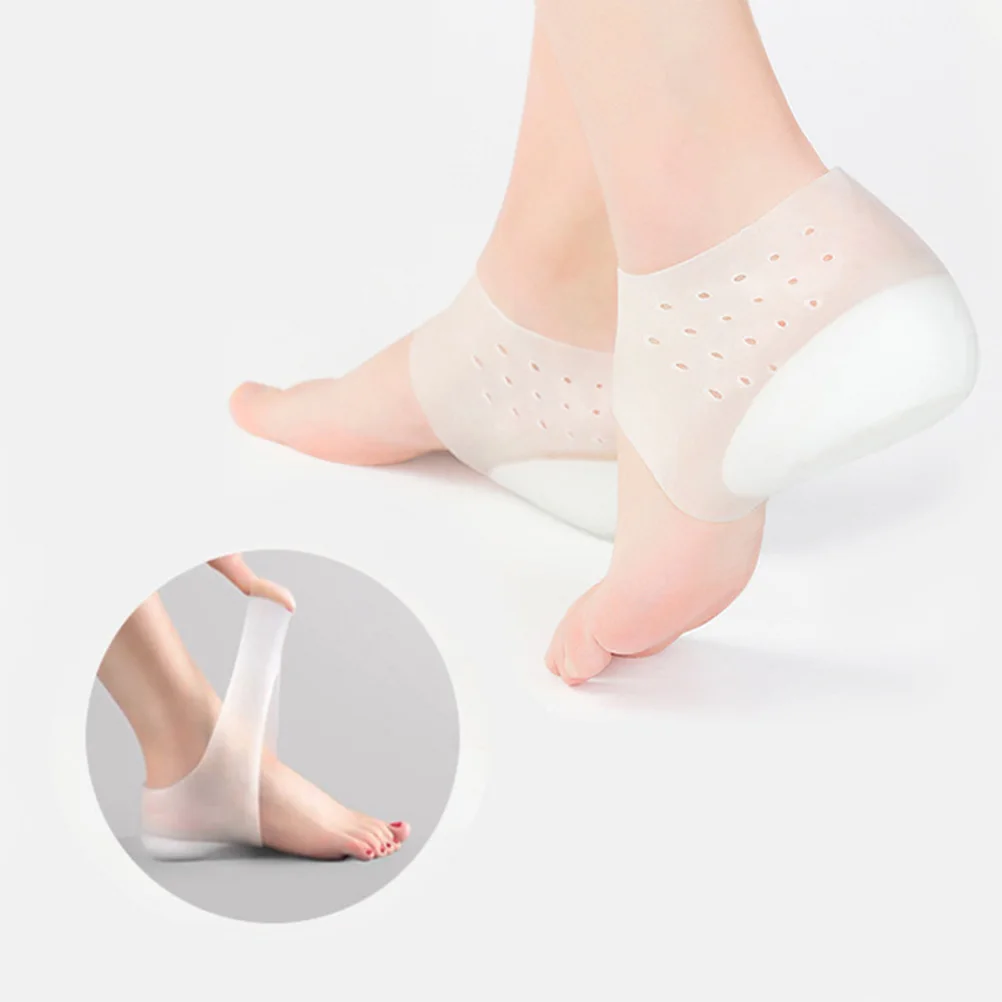 

Silicone Height Increase Insoles Lightweight Invisible Half Heel Pads Practical Breathable Shoe Lifts For Daily Use Sneakers
