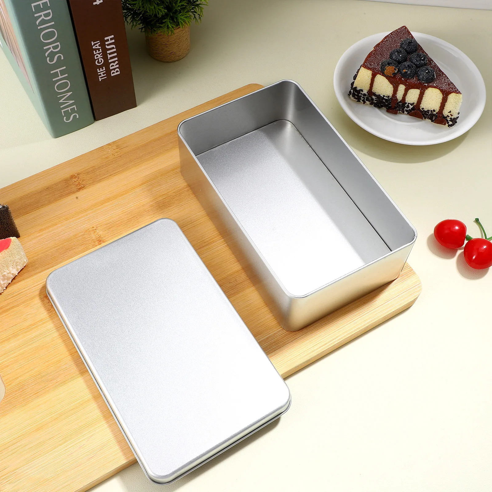 

3pcs Tinplate Storage Boxes Cookie Packing Baking Snacks Party Favor Gift Boxes For Cookies Candy Crafts Metal Tin Gift