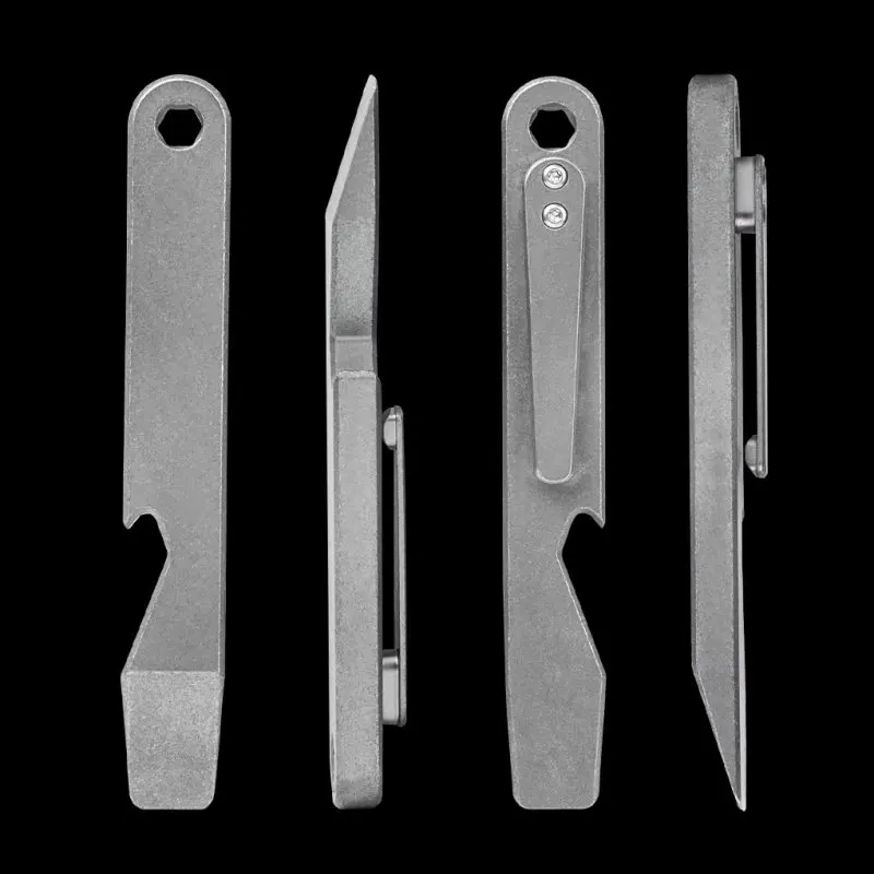 סגסוגת טיטניום מוט מוט רכב נייד אבזם נייד מפתחות פותחן בקבוקים