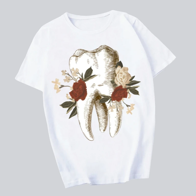 

Tooth Teeth Unisex Vintage Men Short Sleeve T-Shirt Gift Women Top Tee Sweatshirt