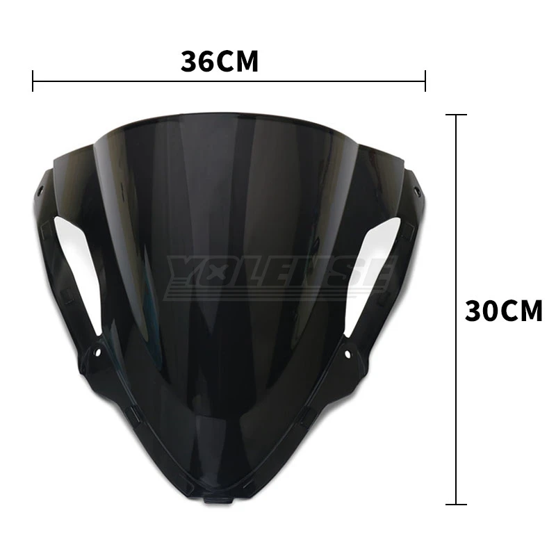 Motorcycle Front Windshield Windscreen Baffle Wind Deflectors Fit For ZX6R ZX-6R ZX 6R 2024 2025