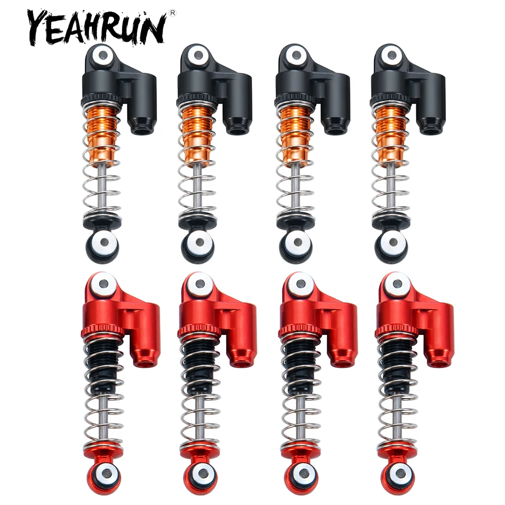 YEAHRUN 31mm Aluminum Oil Shock Absorber Damper Set for Axial SCX24 1/24 RC Crawler Car Truck Model Upgrade Parts Accessories