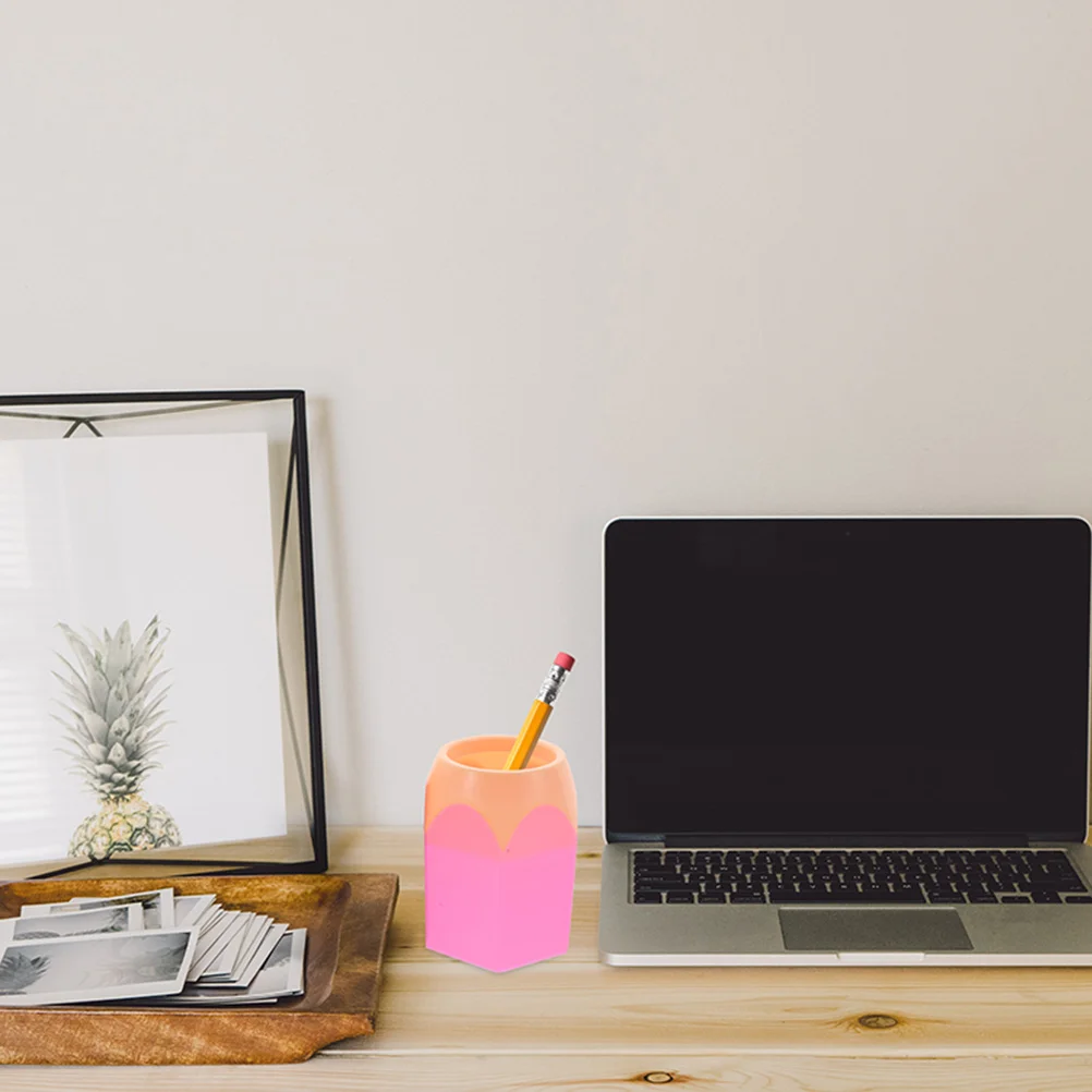 

6 Pcs Pencil Top Pen Holder Crash Color Student Desk Pen Holders For Desk ganizer Storage Container