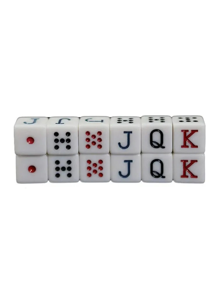 10 pièces/ensemble dés de Poker accessoires de jeu de société 16mm