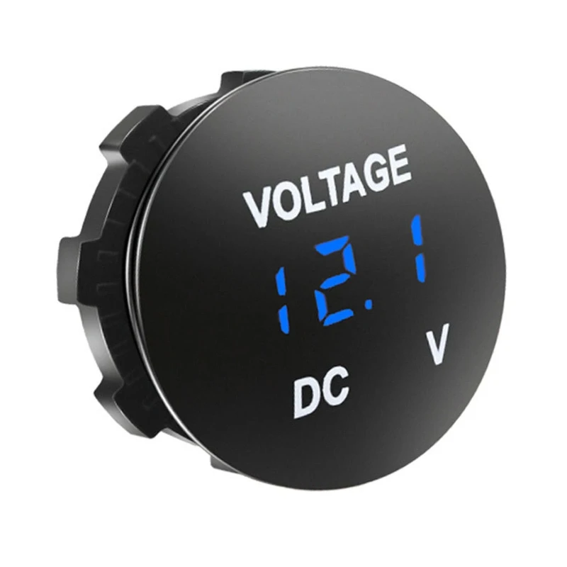 

Auto Boat Car Motorcycle for DC 12V-24V LED Panel Mini Digital Volt Voltage Meter Automotive Voltmeter Gauges