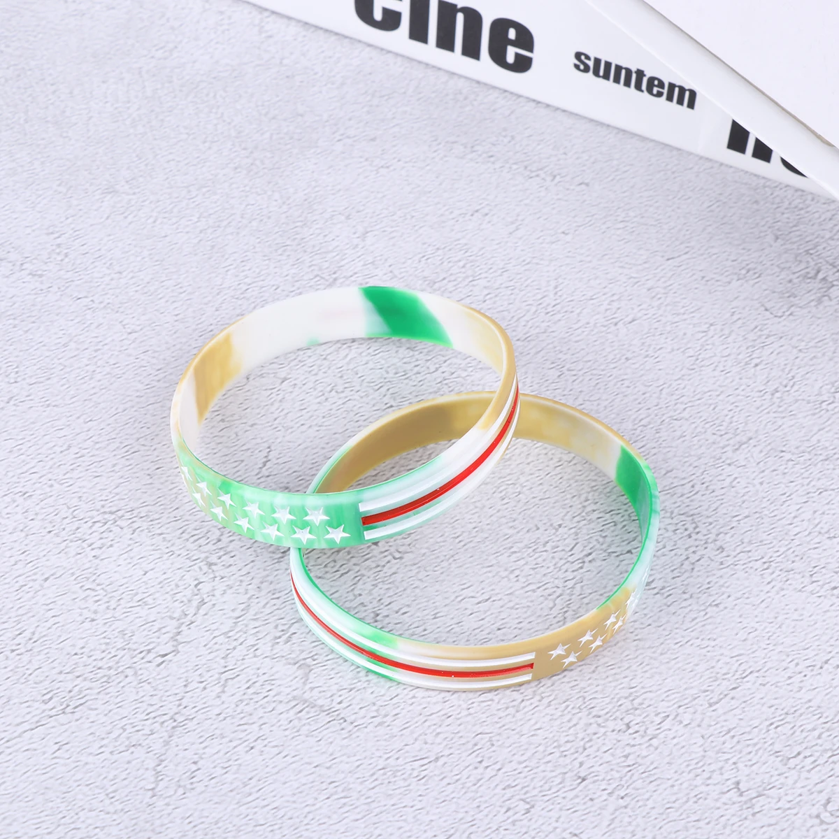 

3 PCS Silicone Bracelet Comfortable Wristbands Straps Conspicuously Colored Party Novelty Exquisite Design