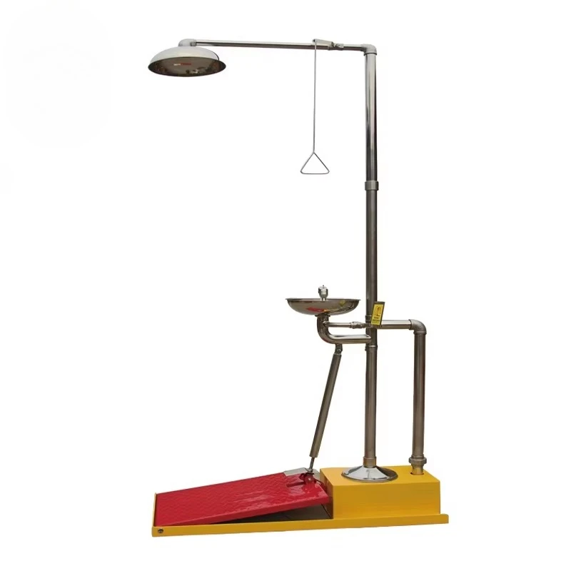 

Combination Emergency Safety Products Foot Pedal Eye Wash Shower Station