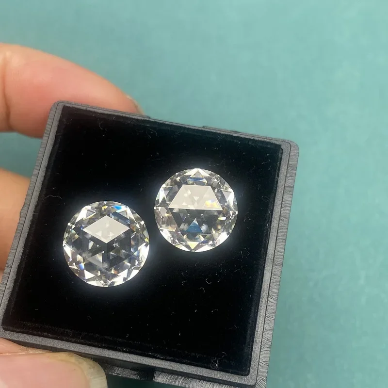 Pirmiana Doule Face Rose Cut D VVS1 Муассанит свободный драгоценный камень с сертификатом GRA для изготовления ювелирных изделий с бриллиантами