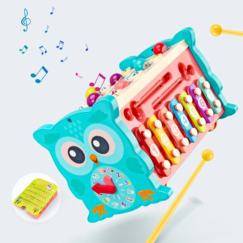 Baby Toys Montessori Learning Educational Toys For Toddler Fishing Piano Fun Game Gear Music Birth Inny 0 6 12 13 24 Months Gift